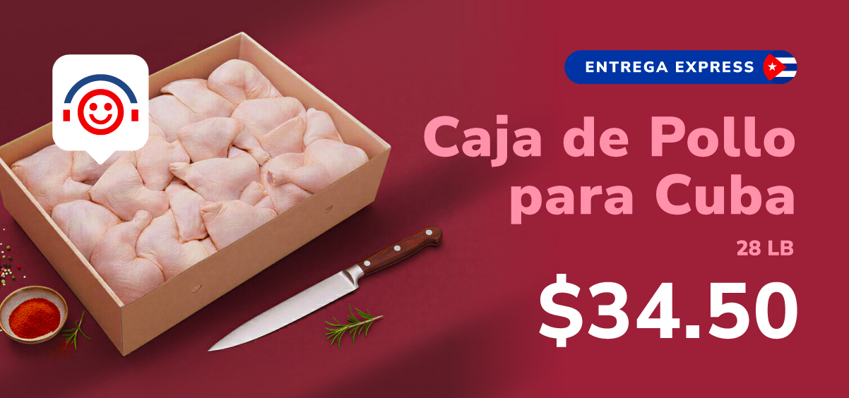 Caja de pollo para Cuba