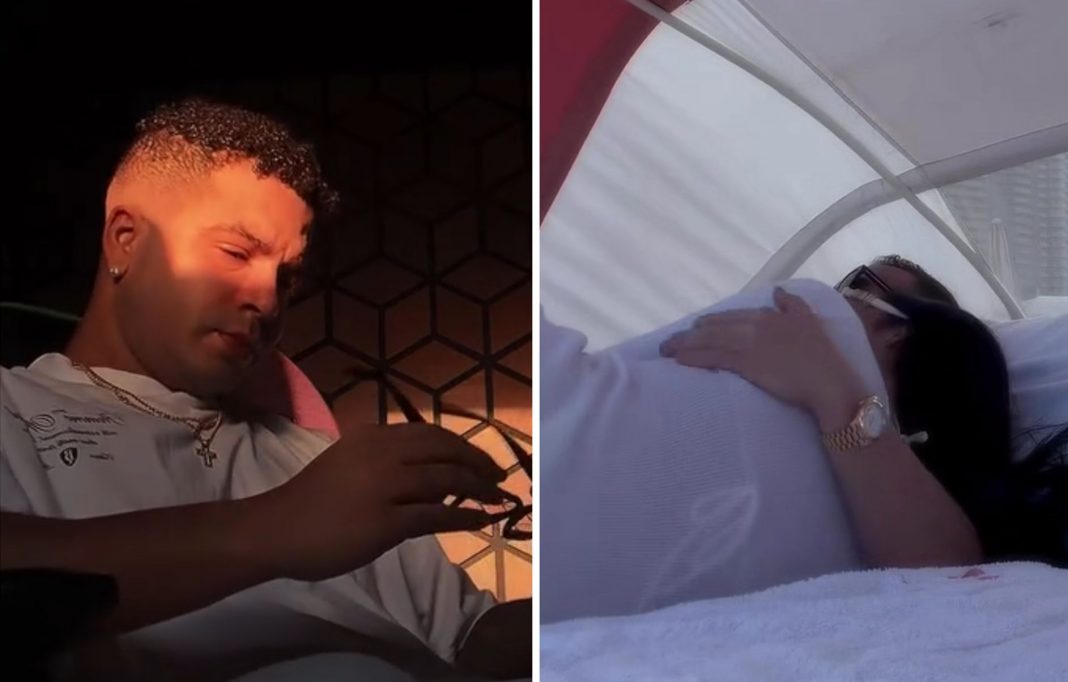 Critican a Daniela Reyes por subir video con su novio, mientras Yomil llora la muerte de un amigo