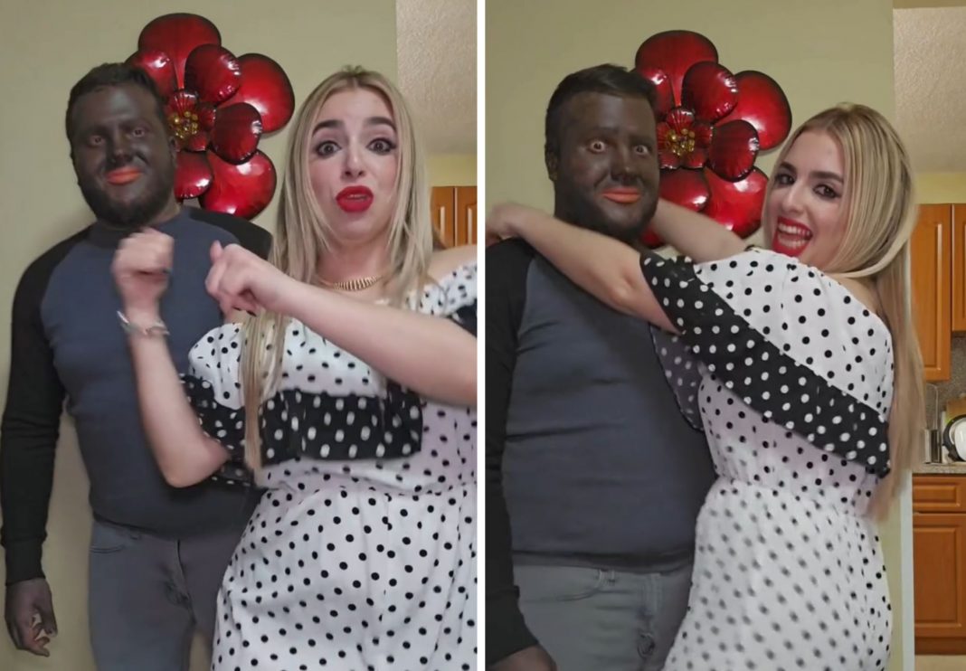 Llaman “racista” a Milenita por pintar de negro a su esposo: “Eso es blackface y es ilegal”