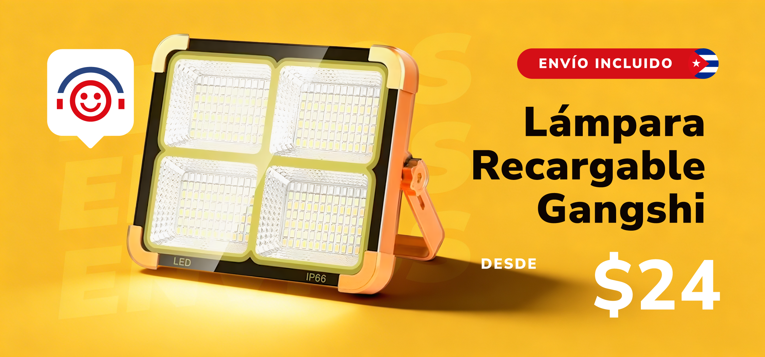 Lámparas recargables para Cuba