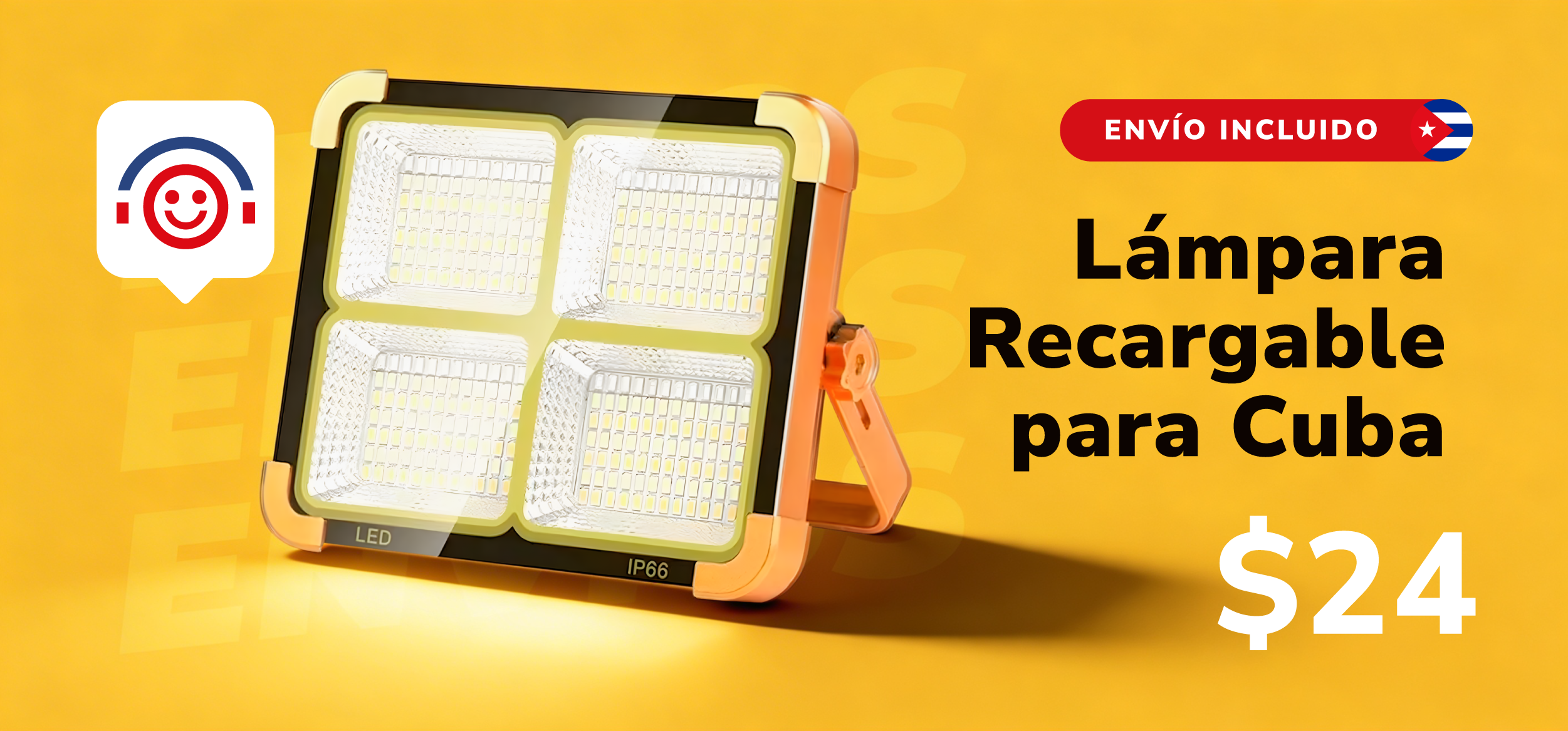 Lámparas recargables para Cuba