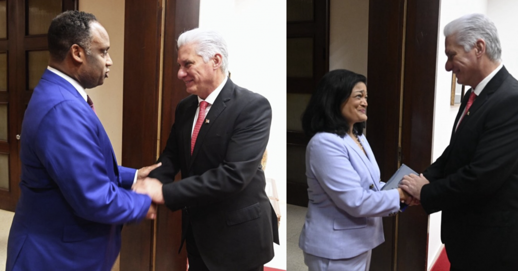 Congresistas demócratas visitan Cuba y estrechan la mano del dictador Díaz-Canel