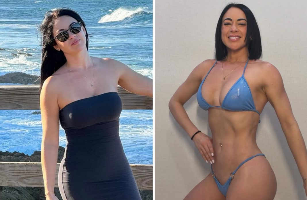 Imaray Ulloa muestra su transformación mientras se prepara para una competencia de fisiculturismo