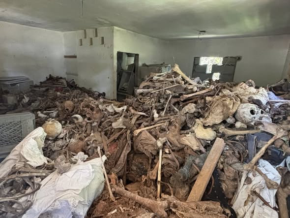 Restos humanos en Cementerio de Colón