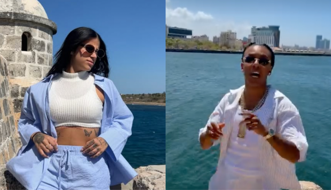 Thalia y Velito el Bufón