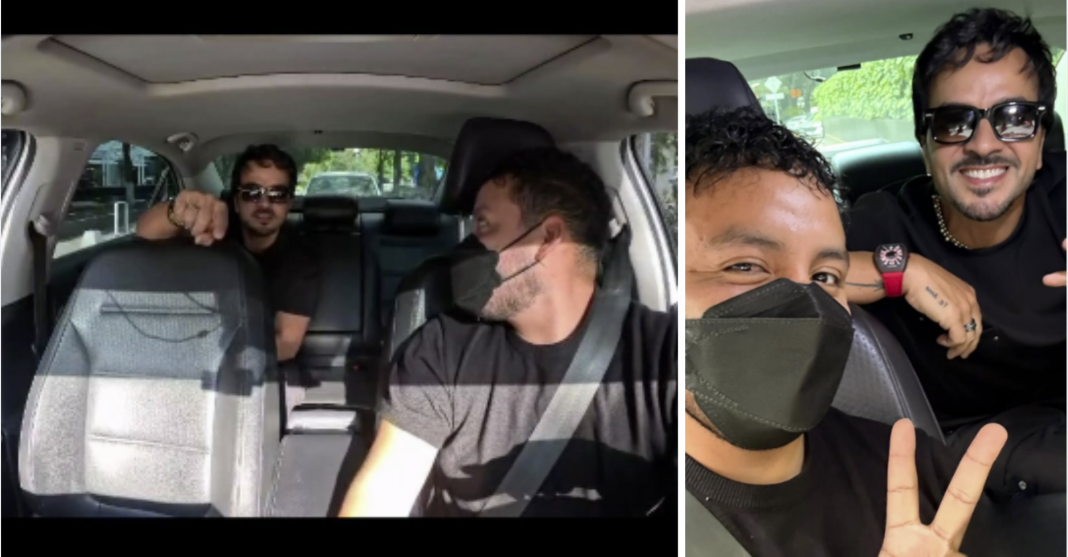 Taxista en México descubre que su pasajero es Luis Fonsi y hasta se ponen a cantar juntos dentro del auto