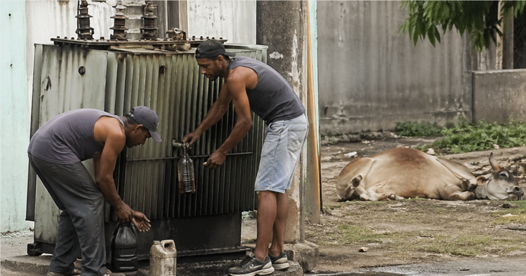robo de aceite dieléctrico en cuba de los transformadores y equipos electrógenos