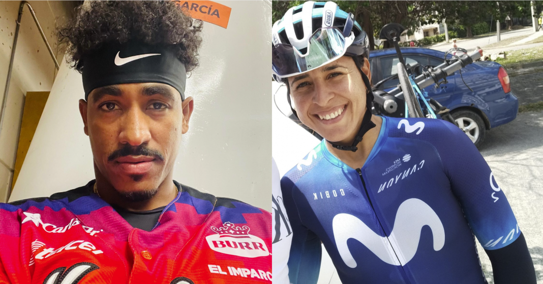 Dos deportistas cubanos destacados actualmente: Roel Santos y Arlenis Sierra