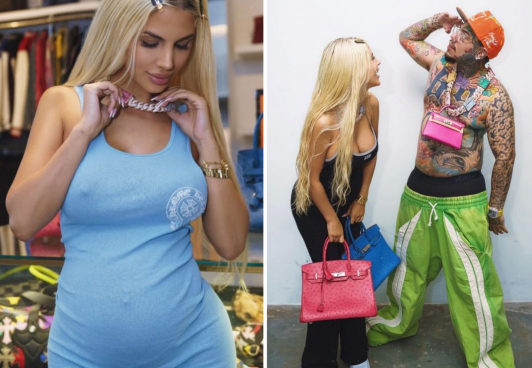 ¡Diamantes y bolsos Hermès! La novia cubana de Tekashi 6ix9ine vive el sueño de toda embarazada
