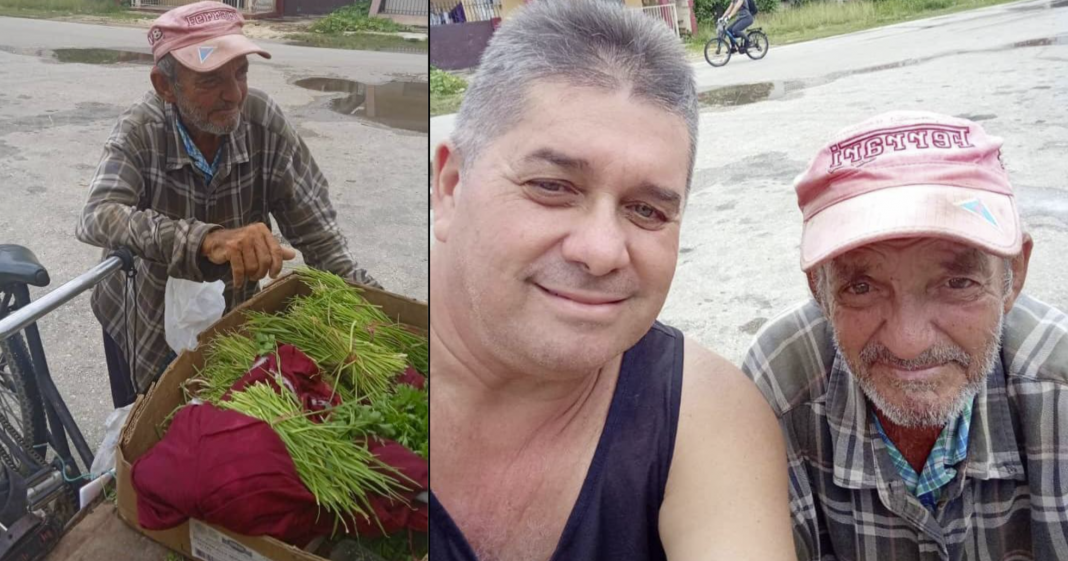 Un anciano avileño se entera que uno que lo ayudó hace meses está enfermo y pasa a visitarlo