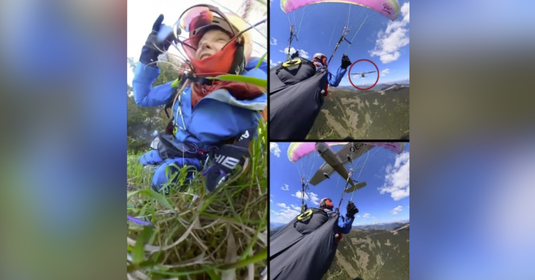 Parapentista sobrevive a choque con avioneta sobre los Alpes austríacos