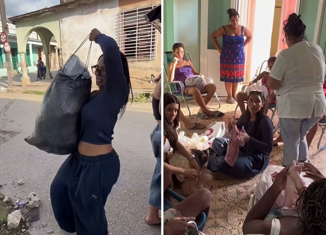 Hallel Génesis aprovecha su viaje a Cuba para repartir donaciones a embarazadas