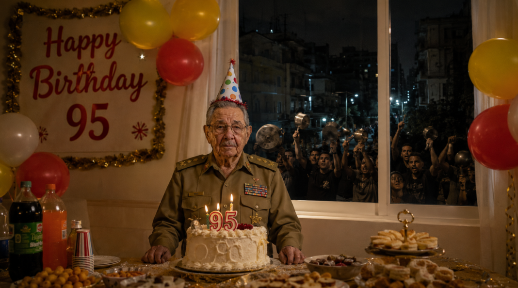 Raúl Castro cumple 95 años en medio de apagones y ruidos de cazuelas