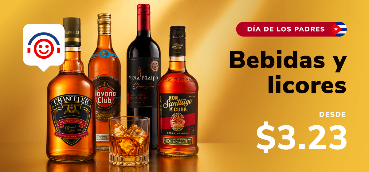 Licores, ron, whisky y vinos - Dia de los Padres