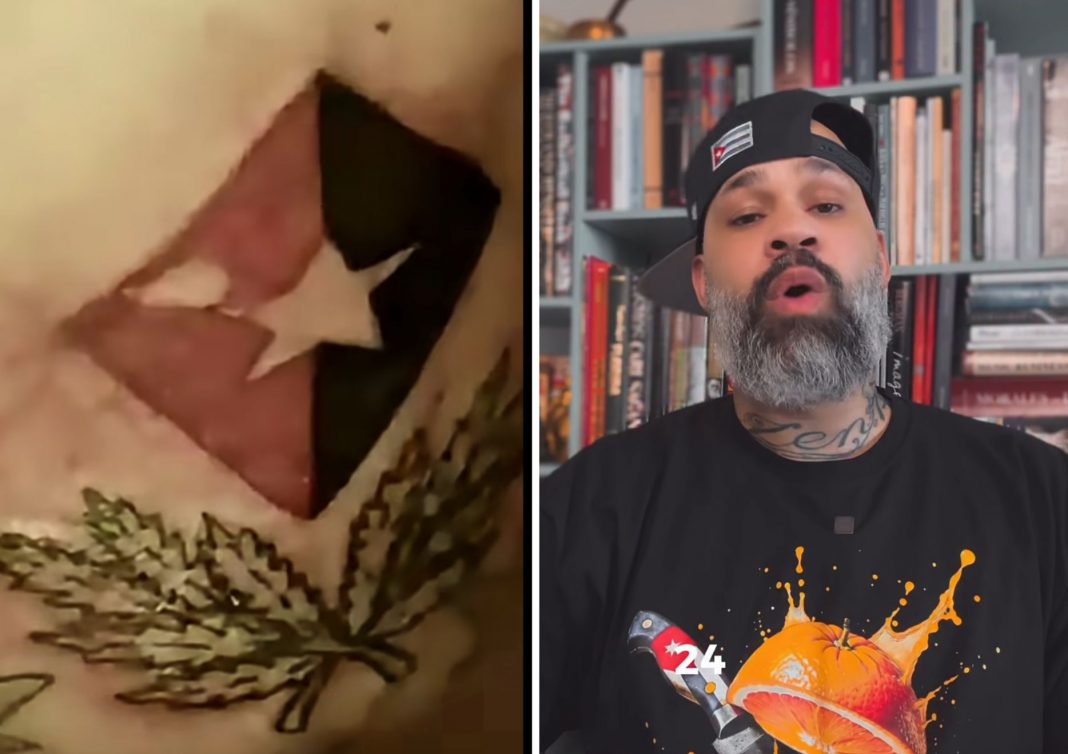 Críticas a El B por su tatuaje de Fidel Castro: el rapero lo explica todo con un video de 2010