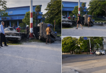 Tres carros chocan en 5ta y 42, en Miramar. Aseguran que los semáforos no funcionaban por los apagones (+ video) Accidente en 5ta y 42