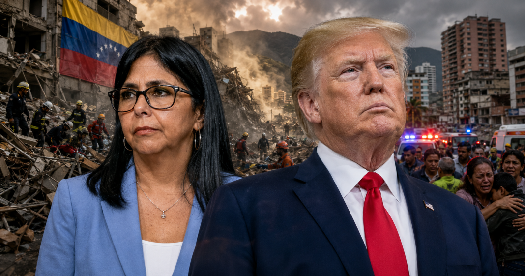 Delcy Rodríguez y Donald Trump pondrán a prueba 