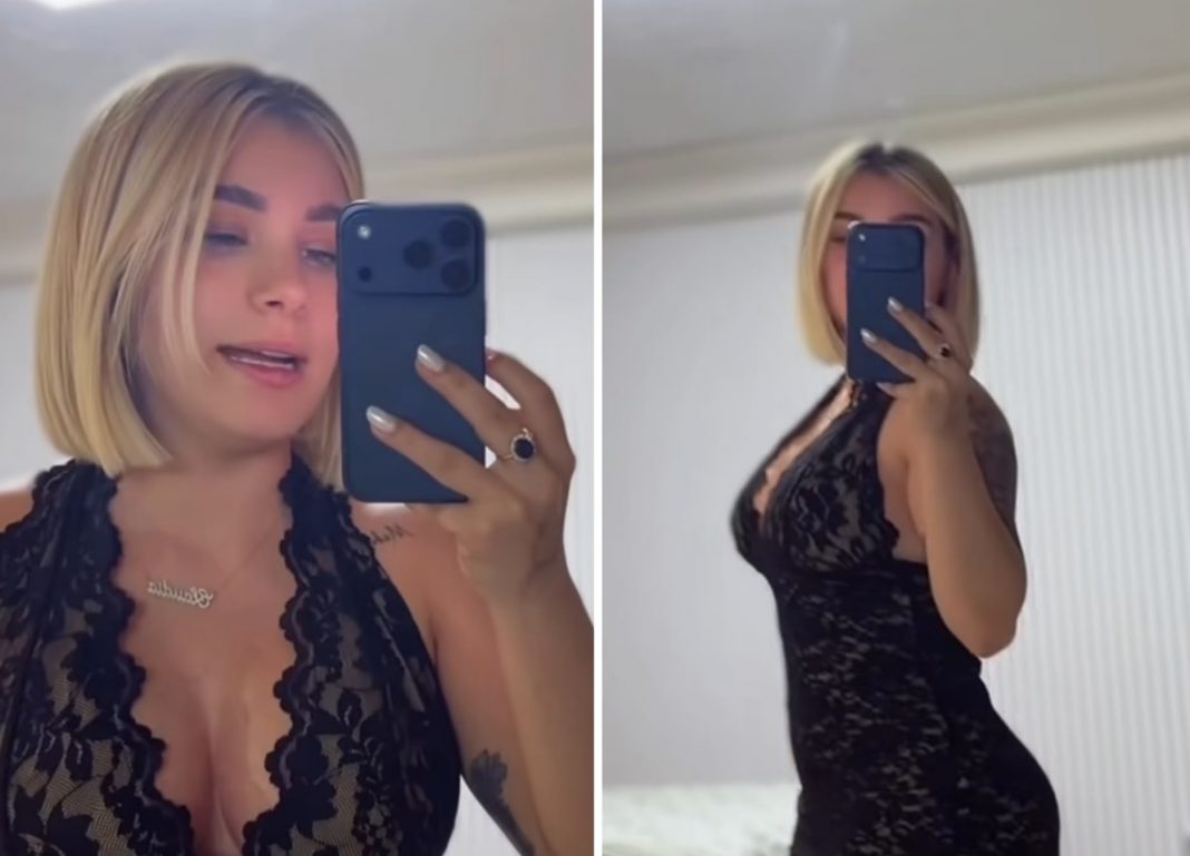 Claudia Artiles reaparece con un ceñido vestido negro que dejó a todos hablando