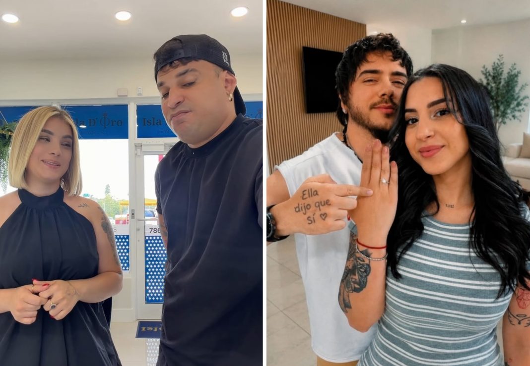 El video con el que Ultrack y Claudia Artiles reaccionaron al compromiso de Amanda con Celle