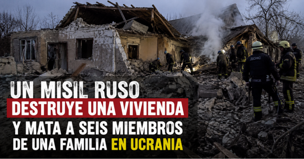 Dron ruso mata a seis miembros de la familia Voronov en Ucrania