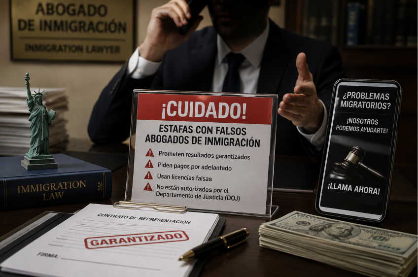 Falsos abogados de inmigración en Estados Unidos cometen estafas