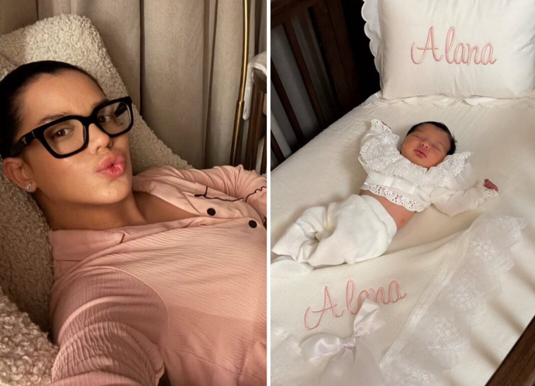 Así luce Alana, la hija de Samantha Espineira que fue presentada por primera vez en redes sociales