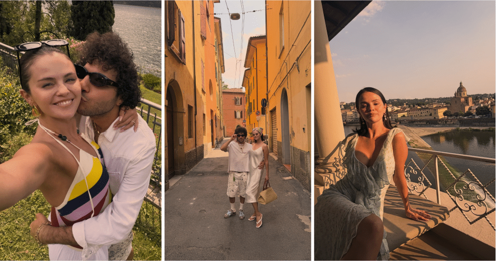 Selena Gómez en Italia junto a su esposo, el productor Benny Blanco
