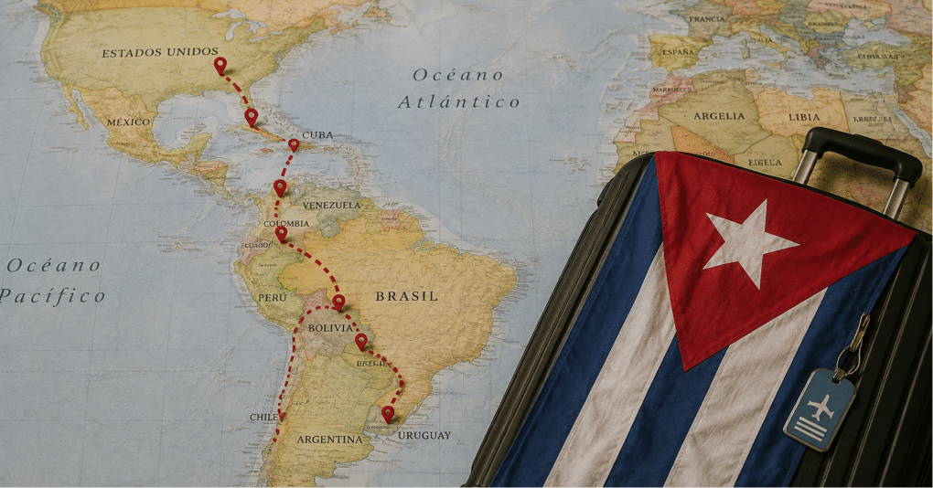Cubana regresa a la isla luego de 5 años 
