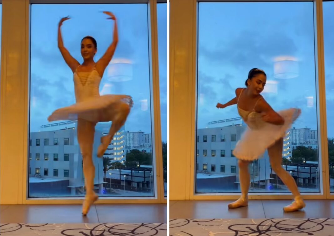 Bailarina clásica cubana se hace viral en TikTok bailando reparto en tutú y zapatillas