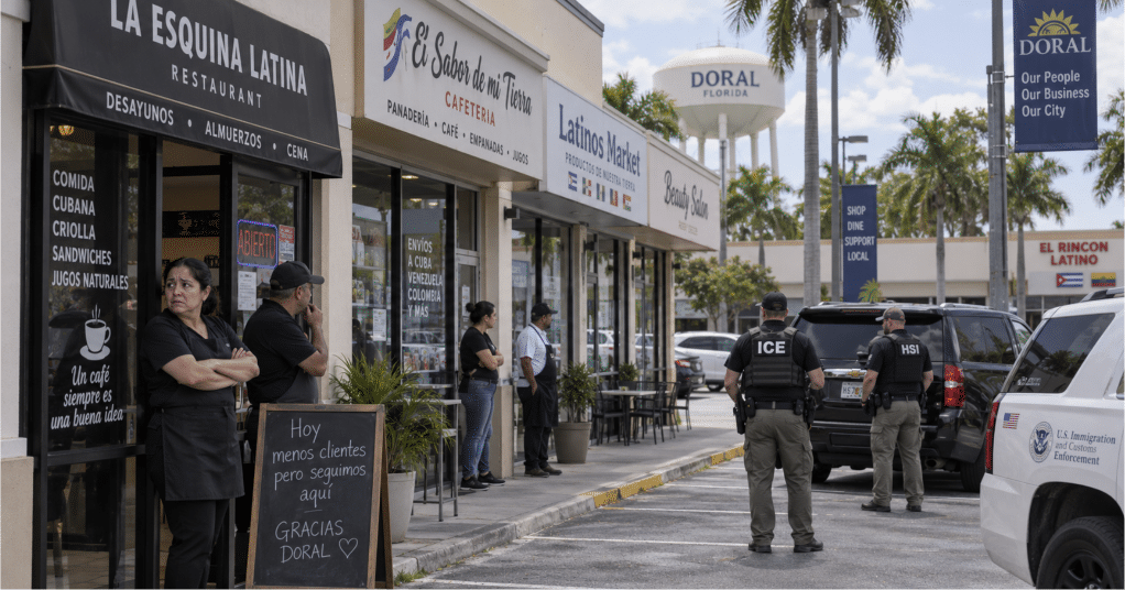 Arrestos de ICE impactan negativamente en la economía del Doral