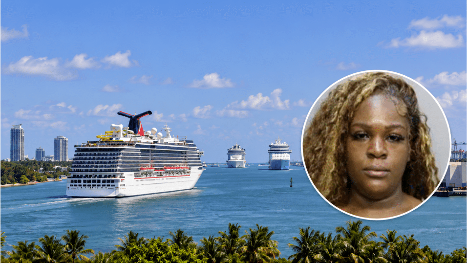 mujer de North Miami Beach fue arrestada acusada de dejar solos a sus cuatro hijos, entre ellos un bebé de 2 meses, mientras viajaba en un crucero a Bahamas