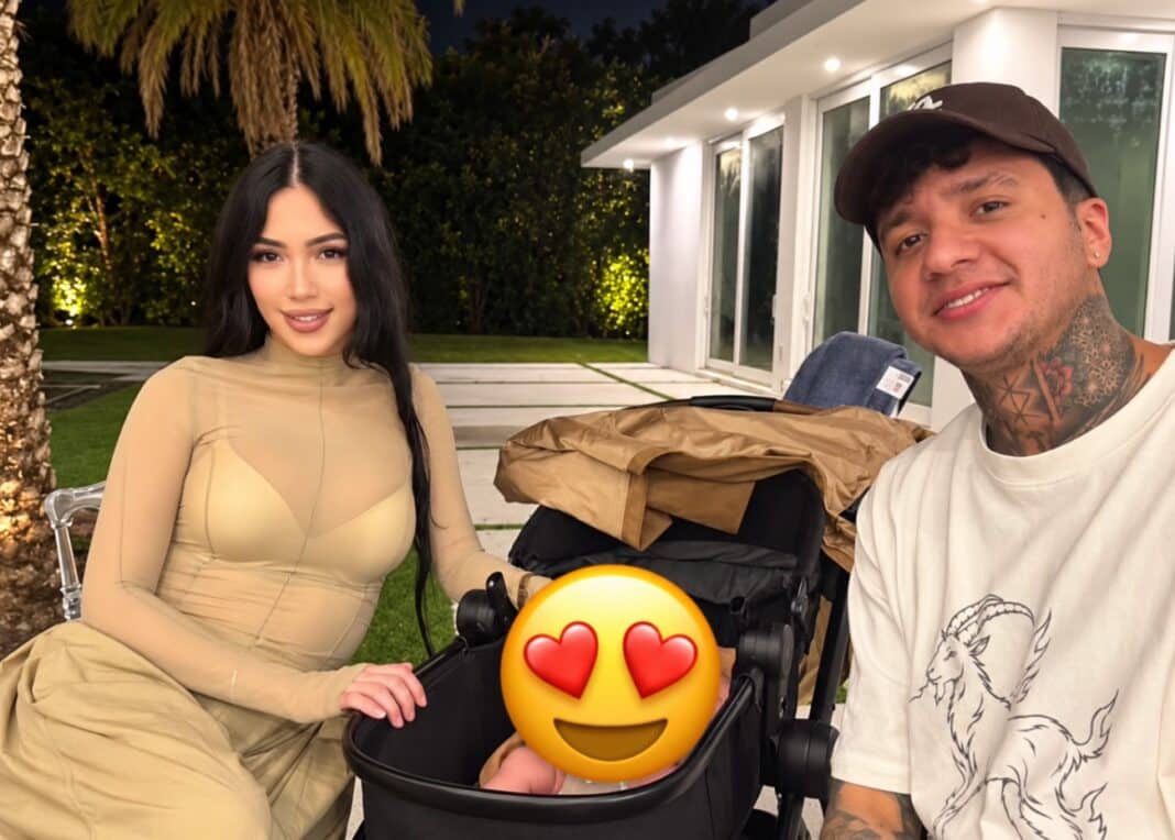 Diván aparece con su novia Nayali y su bebé