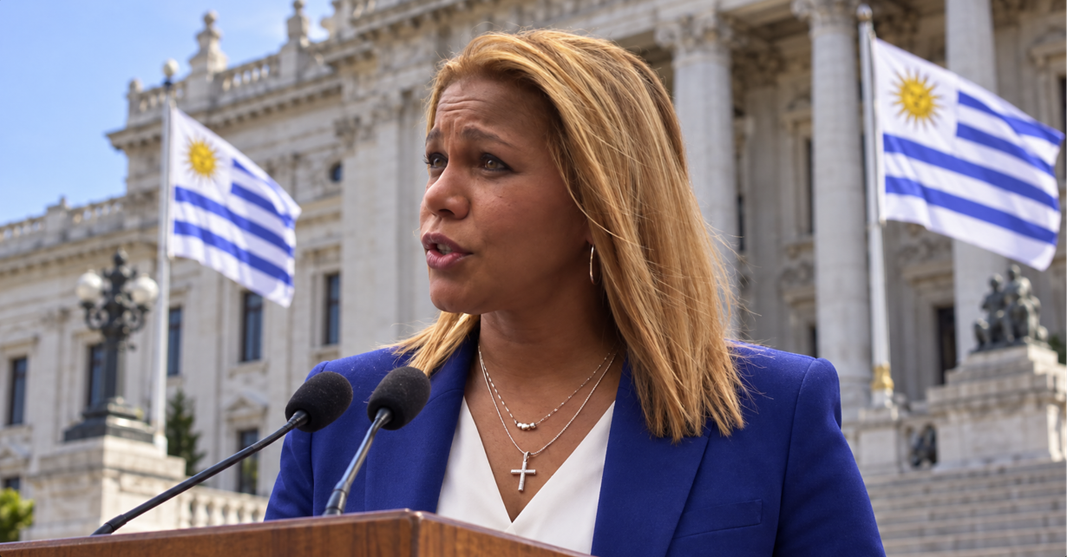 Diputada Leydis Aguilera en la Cámara de Representantes de Uruguay, autora del proyecto sobre médicos cubanos en Uruguay