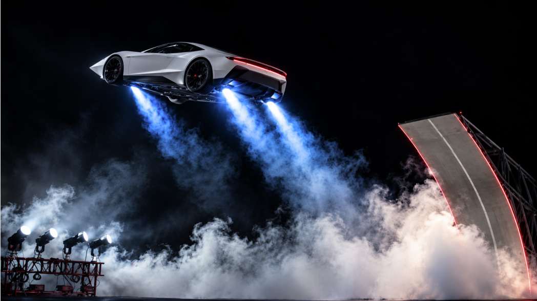 Tesla fabrica el Roadster, el auto que vuela y hace acrobacias