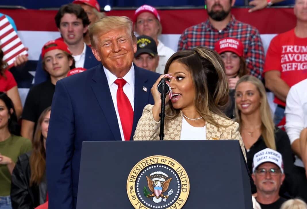 Rapera Nicki Minaj podría ser la próxima secretaria de prensa de Trump tras el fiasco de Katie Zacharia