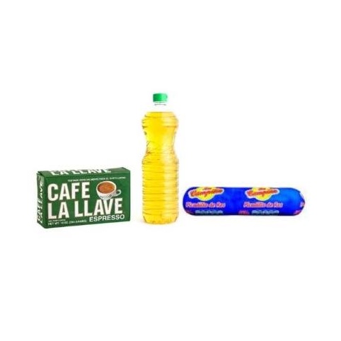 Picadillo + Aceite + café La Llave